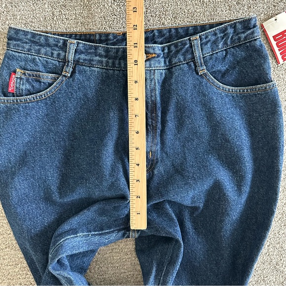 Vintage Bongo Jean Original Slim High Waisted Dark Size 13 Long Length - Picture 4 of 9